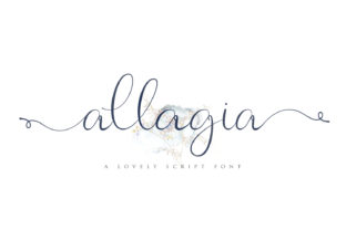 Allagia: A Script Handwritten Font for Web Design