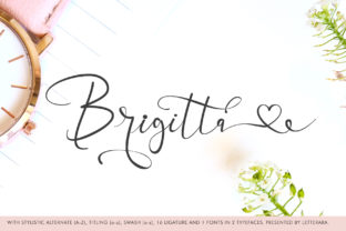 Brigitta Font: Elegant Handwritten Style
