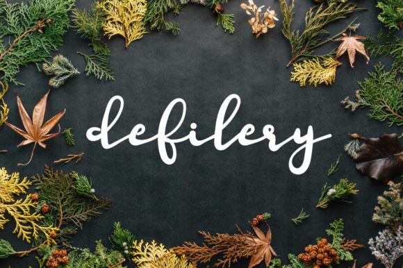 Defilery Font: Elegant Handwritten Style