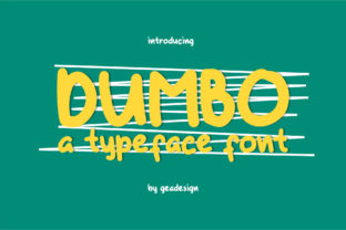 Dumbo Font: A Handwritten Charmer