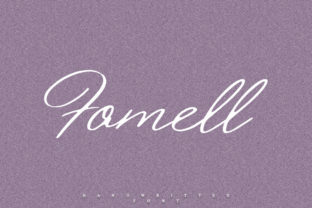 Fomell Font: Elegant Handwritten Style
