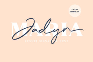Jadyn Maria Font: Elegant Script for Editorial Design