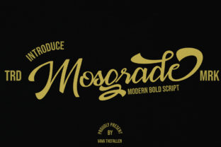 Mosgrade: A Handwritten Script Font for Creative Projects