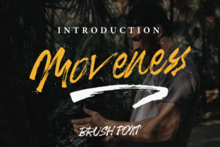 Moveness Brush Font for Creative Projects