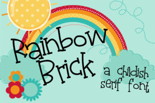 Rainbow Brick Font