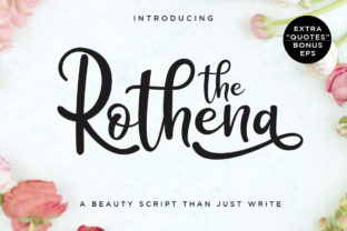 Rothena Font: A Handwritten Typeface That Adds Charm to Your Creations
